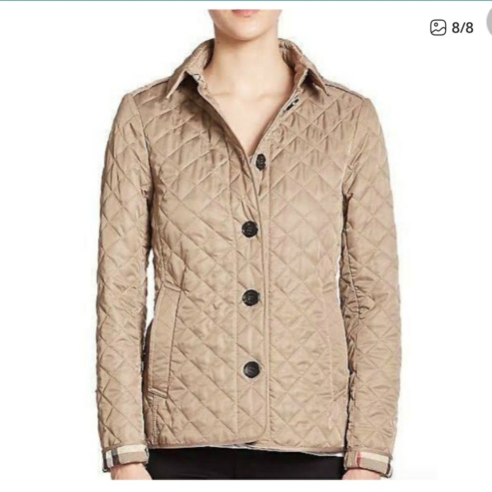 Burberry Ashurst Quilted Jacket - Tan
